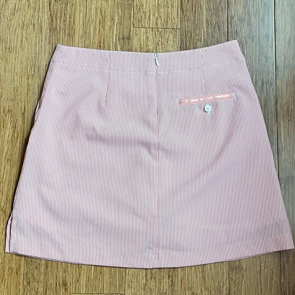 Lady Hagen Essential Seersucker Orange Striped, Purple Skort Bundle Size 2. 1265